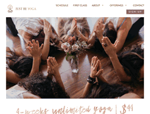 Tablet Screenshot of myjustbeyoga.com